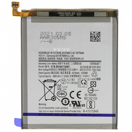 N270 Bateria EB-BG781ABY Para Samsung Galaxy S20 FE /A52S/ G780 / G781 / A52 5G / A52 A525F / A52S 5G A528B de 4500mAh SIN LOGO