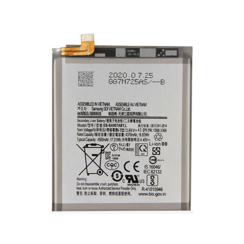 N332 Batería EB-BA907ABY Para Samsung Galaxy S10 Lite / G770 DE 4500mAh SIN LOGO