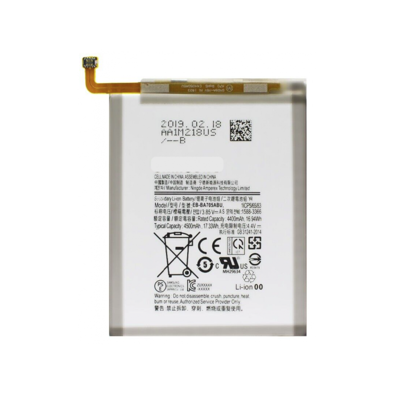 N356 Batería EB-BA705ABU Para Samsung Galaxy A70 / A705 De 4400mAh SIN LOGO