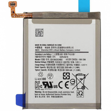 N366 Batería EB-BA202ABU Para Samsung Galaxy A20E / A202F A10E /A102 De 3000mAh SIN LOGO