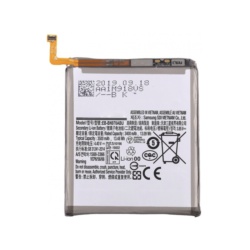 N374 Bateria EB-BN970ABU para Samsung Galaxy Note 10 / N970F SIN LOGO