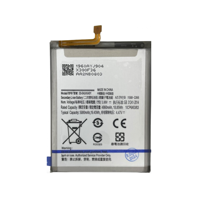 N475 Bateria Litio EB-BA245ABY Para Samsung A245 (A24 4G 2023) De 4860mAh/18.85Wh
