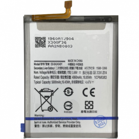 N475 Bateria Litio EB-BA245ABY Para Samsung A245 (A24 4G 2023) De 4860mAh/18.85Wh