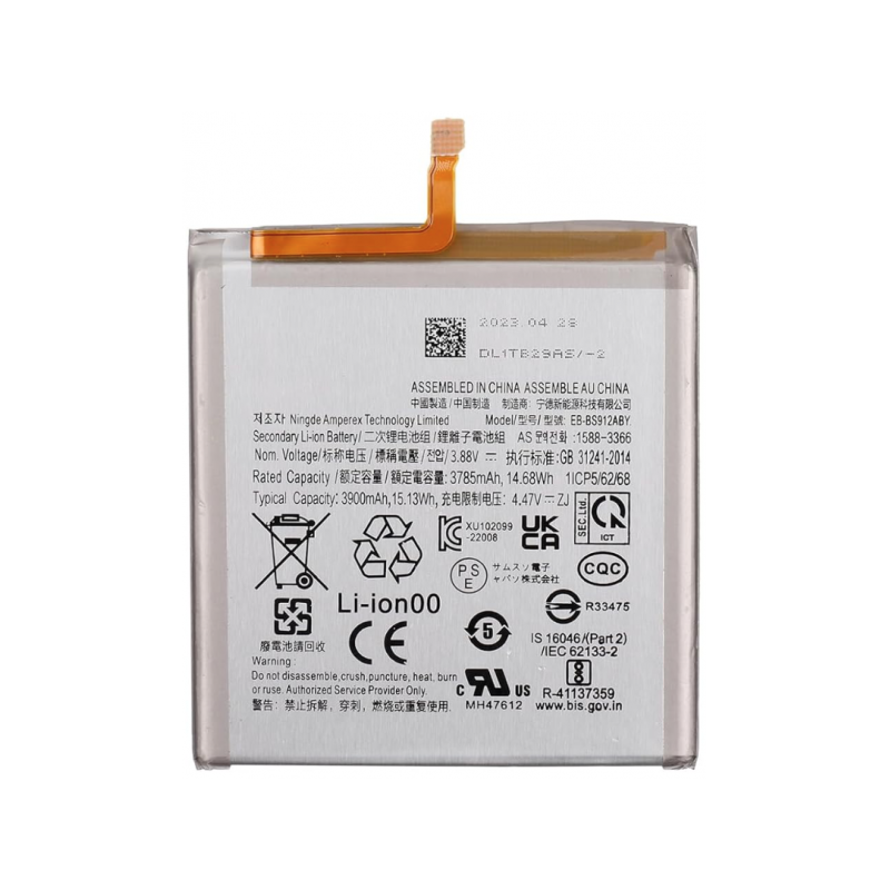 N484 Bateria Litio EB-BS912ABY Samsung S23 / S911 De 3900mAh/15.13Wh