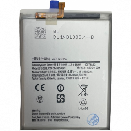 N485 Bateria Litio EB-BM325ABN Samsung M32 4G / M325 De 5830mAh/22.15Wh